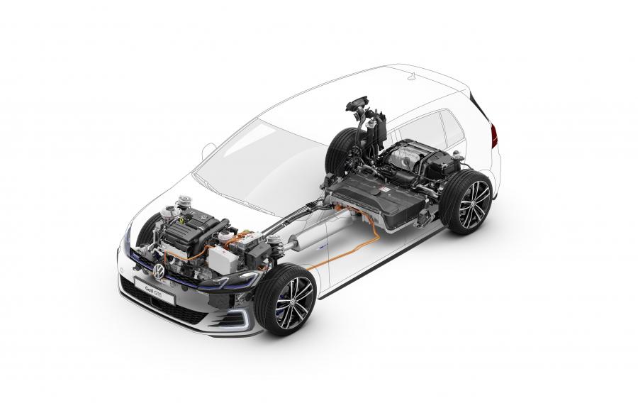 Схема Volkswagen Golf GTE 2017 года  (WW) (фото 10 из 43)